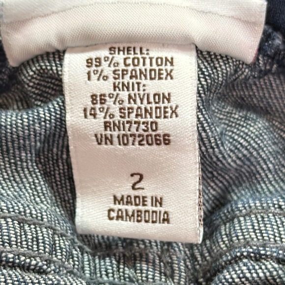 Liz Lange For Target Maternity Cotton Over The Bump Five Pocket Jeans Size 2 - Picture 5 of 7